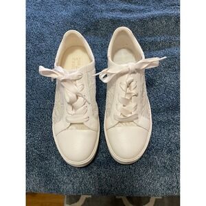 Naturalizer Morrison Lace White Leather Fashion Sneakers Women's Size 11W